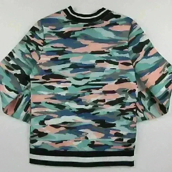 NWT $108 C&C California Womens S Camo Scuba Jacket - Picture 5 of 5